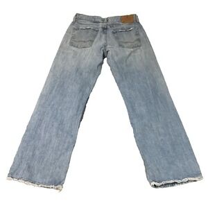 American Eagle Jeans Men's Loose Fit Wide Leg Light Wash 30 x 30 Y2K
